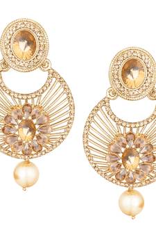 Gold diamond earrings