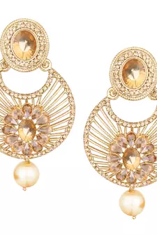 Gold diamond earrings