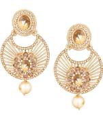 Gold diamond earrings