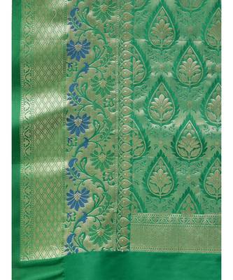 Magenta woven art silk saree with blouse 3