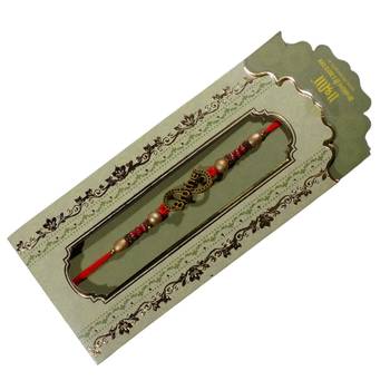 Cutwork Brother Rakhi For Bhaiya Single Rakhi with Roli Tika 2