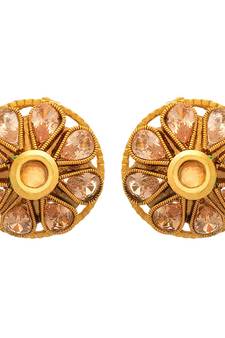 Gold diamond earrings