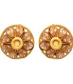 Gold diamond earrings