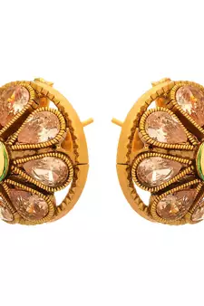 Gold diamond earrings