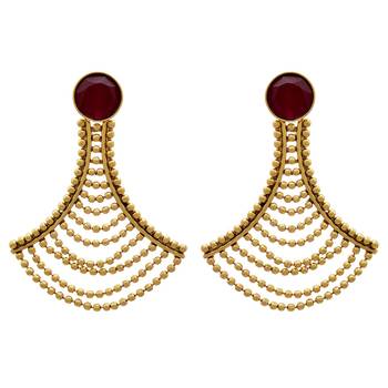 Gold earrings 1