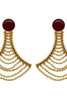 Gold earrings