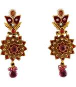 Pink gold plated antique gold Copper   Pair of Earrings