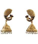 Multicolor gold plated antique gold Copper   Pair of Earrings