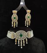 Natural Fresh Water Pearl  Choker Set From Hyderabad of Authenticity