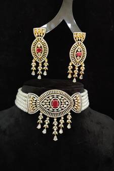 Natural Fresh Water Pearl  Choker Set From Hyderabad of Authenticity