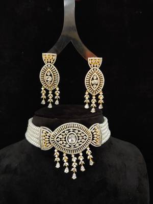 Natural Fresh Water Pearl  Choker Set From Hyderabad With Certificate of Authenticity 1