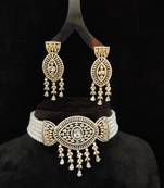 Natural Fresh Water Pearl  Choker Set From Hyderabad With Certificate of Authenticity