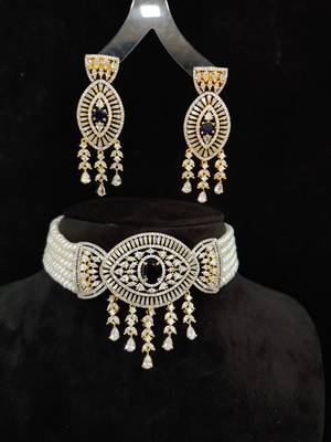 Natural Fresh Water Pearl  Choker Set From Hyderabad With Certificate of Authenticity 1
