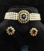 Natural Fresh Water Pearl  Choker Set From Hyderabad With Certificate of Authenticity