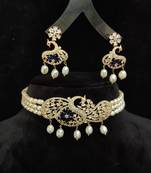 Natural Fresh Water Pearl  Choker Set From Hyderabad With Certificate of Authenticity