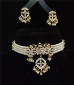 Natural Fresh Water Pearl  Choker Set From Hyderabad With Certificate of Authenticity