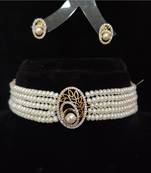 Multicolor pearl chokers