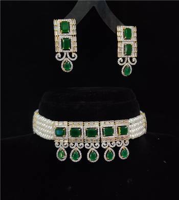 Natural Fresh Water Pearl  Choker Set From Hyderabad With Certificate of Authenticity 1