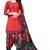 Light-red printed crepe salwar