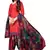 Light-red printed crepe salwar