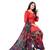 Light-red printed crepe salwar