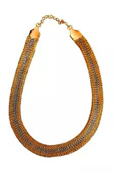 Gold gold plated Brass Copper   Necklace