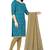 Sky-blue  chanderi salwar