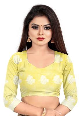 Gold woven art silk sarees saree with blouse 5