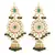 Kundan Studded Drop Jhumka Earrings