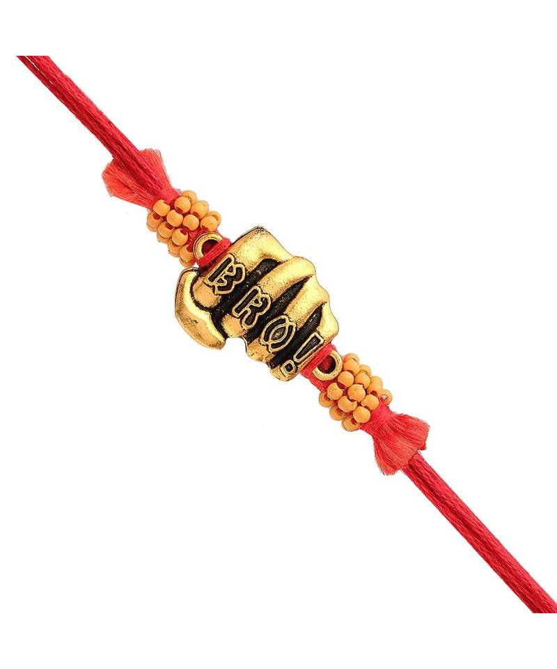 Ethnic Metal Bro Rakhi Bracelet