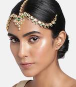 Kundan Studded Bridal Matha Patti Maang Tikka