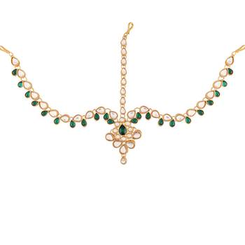 Kundan Studded Bridal Matha Patti Maang Tikka 2