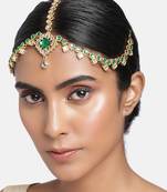 Kundan Studded Bridal Matha Patti Maang Tikka