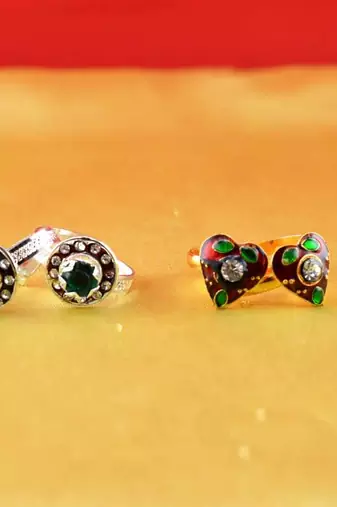 Gold And Silver Platted Toy Ring