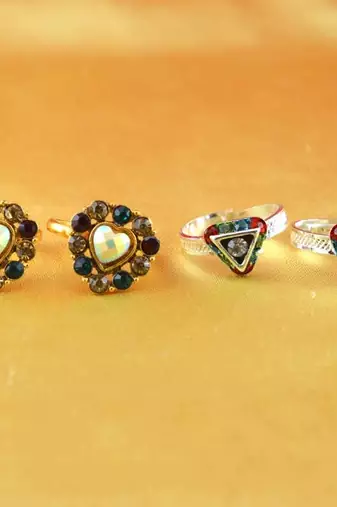 Gold And Silver Platted Toy Ring