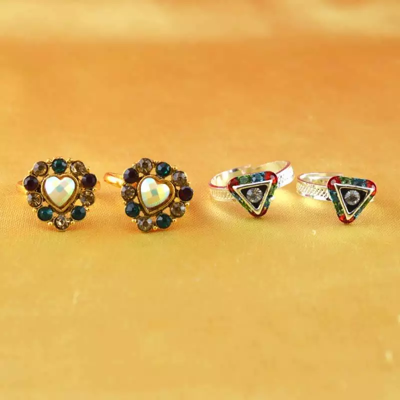 Gold And Silver Platted Toy Ring