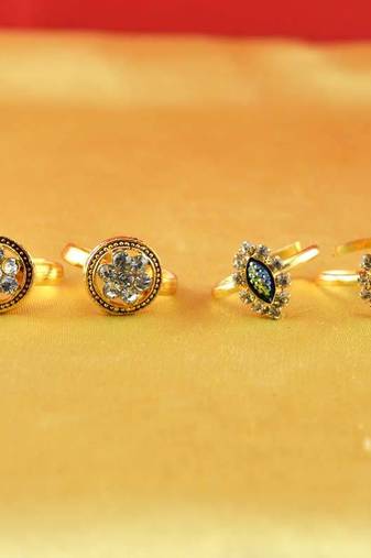 Gold And Silver Platted Toy Ring