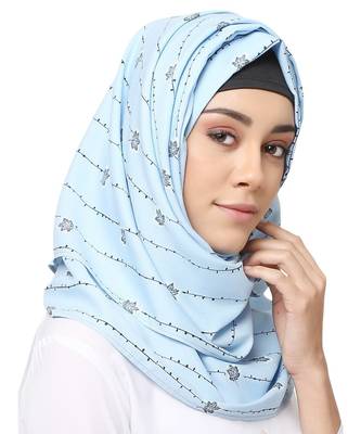 Cotton Rayon  Muslim Islamic Fancy Stylish Casual Hijab Scarf For Women Girls 1