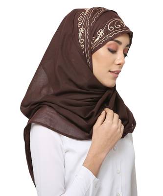 Cotton   Muslim Islamic Fancy Stylish Casual Hijab Scarf For Women Girls 1