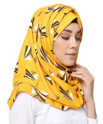 Cotton Rayon  Muslim Islamic Fancy Stylish Casual Hijab Scarf For Women Girls 1