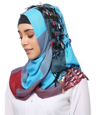 Viscose  Muslim Islamic Fancy Stylish Casual Hijab Scarf For Women Girls 2