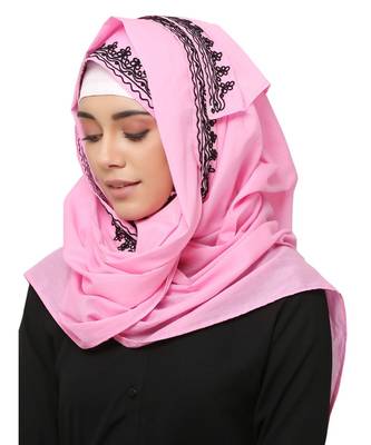 Cotton   Muslim Islamic Fancy Stylish Casual Hijab Scarf For Women Girls 2