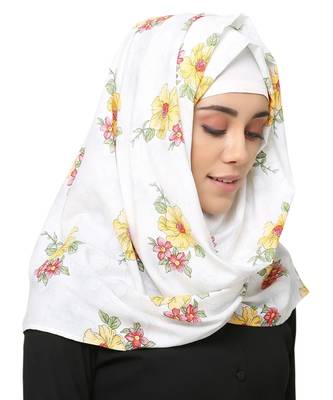 Cotton Rayon  Muslim Islamic Fancy Stylish Casual Hijab Scarf For Women Girls 1