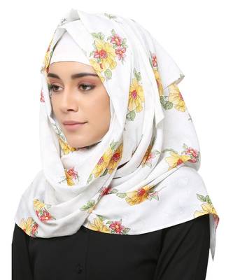 Cotton Rayon  Muslim Islamic Fancy Stylish Casual Hijab Scarf For Women Girls 3