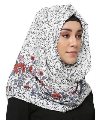 Cotton Rayon  Muslim Islamic Fancy Stylish Casual Hijab Scarf For Women Girls 1