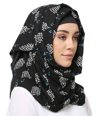 Cotton Rayon  Muslim Islamic Fancy Stylish Casual Hijab Scarf For Women Girls 1
