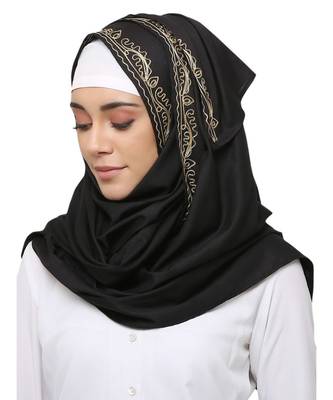 Cotton Rayon  Muslim Islamic Fancy Stylish Casual Hijab Scarf For Women Girls 2