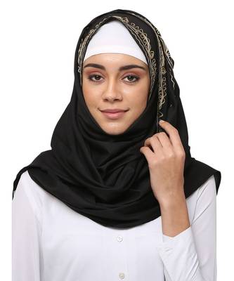 Cotton Rayon  Muslim Islamic Fancy Stylish Casual Hijab Scarf For Women Girls 4
