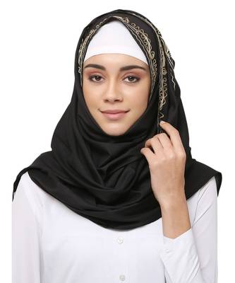 Cotton Rayon  Muslim Islamic Fancy Stylish Casual Hijab Scarf For Women Girls 5