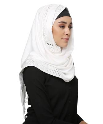 Viscose  Muslim Islamic Fancy Stylish Casual Hijab Scarf For Women Girls 1
